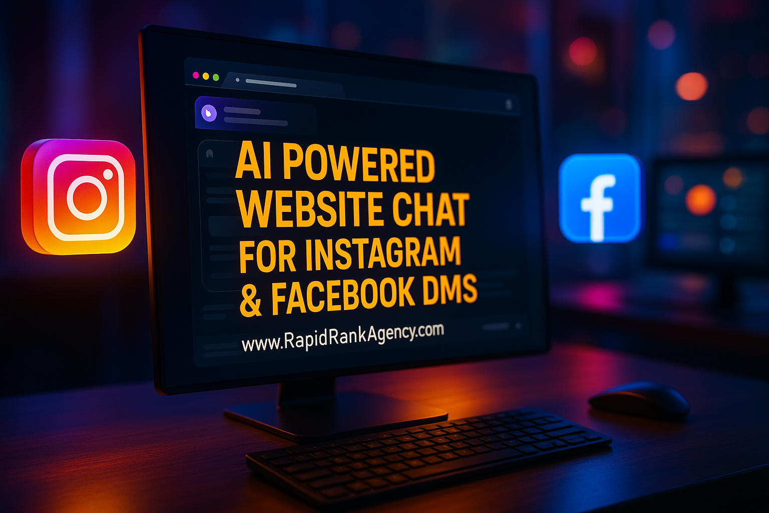 AI Powered Website Chat for Instagram & Facebook DMs