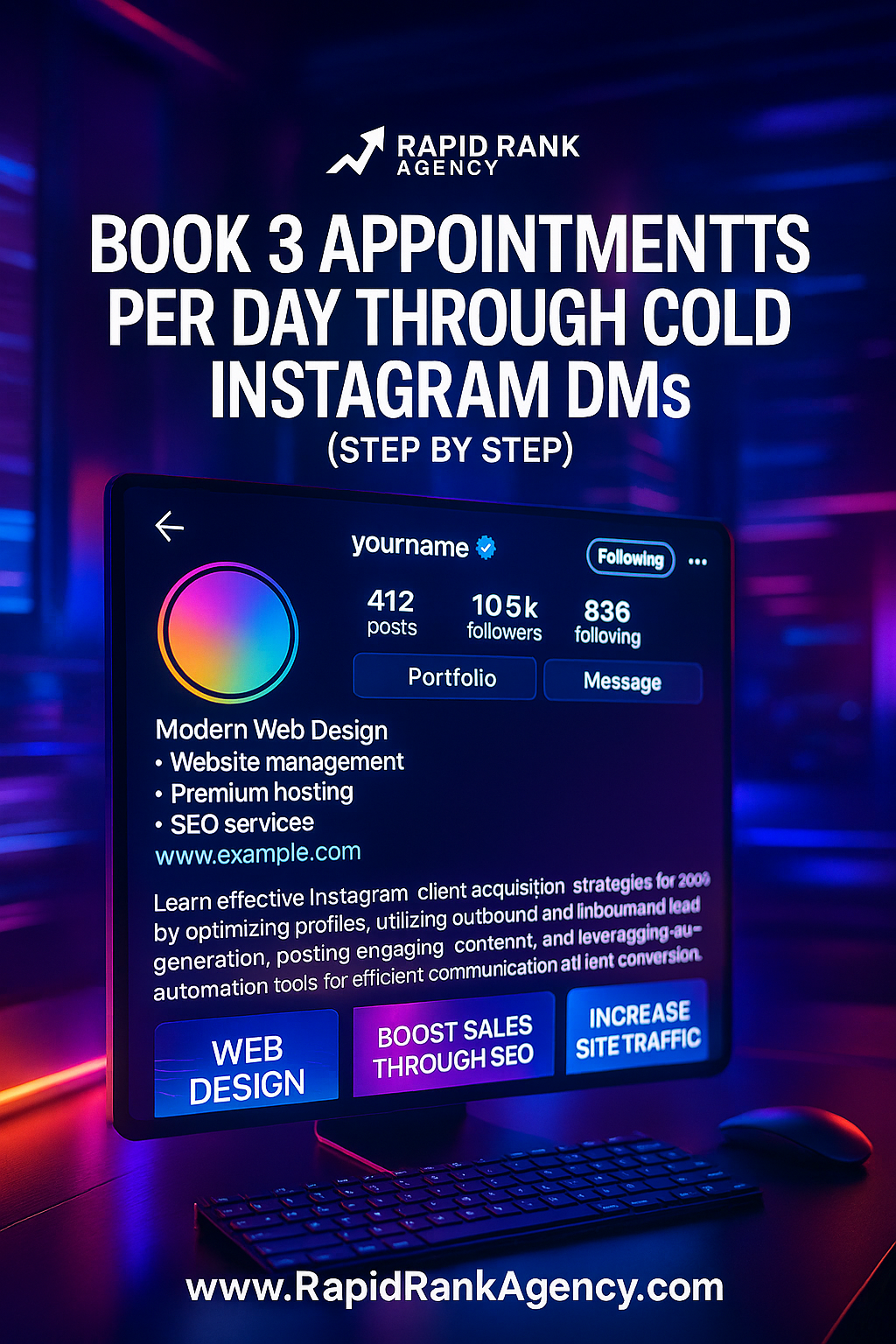 Book 3 Appointments Per Day Through Cold Instagram DMs (step by step)
