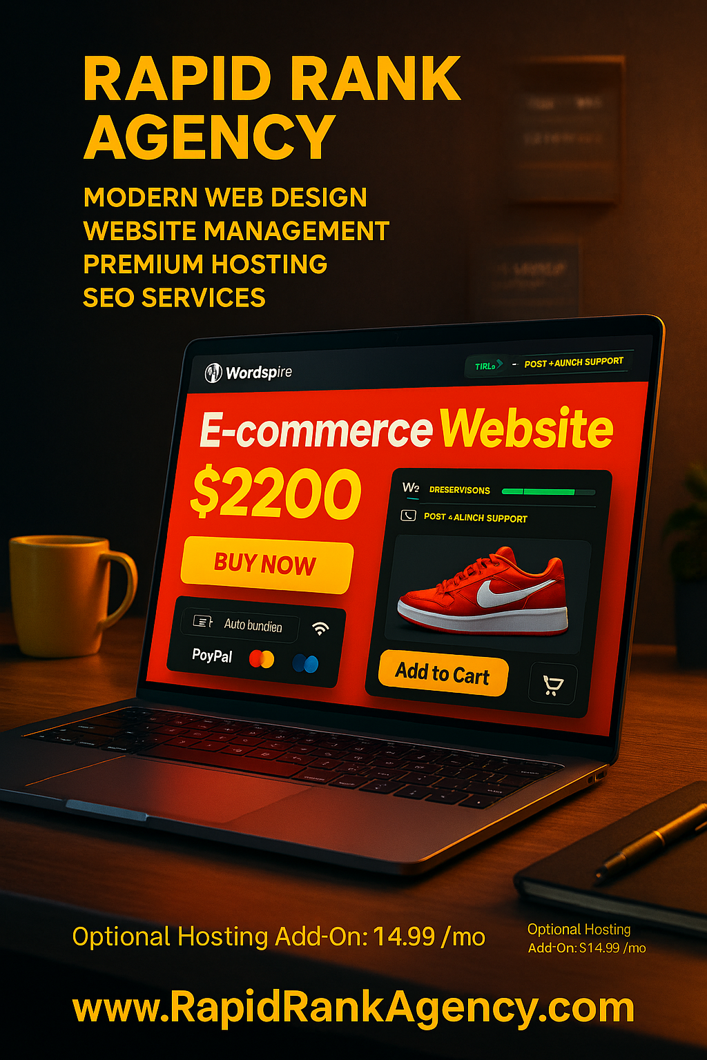 Launch Your Online Store Today for $2200!