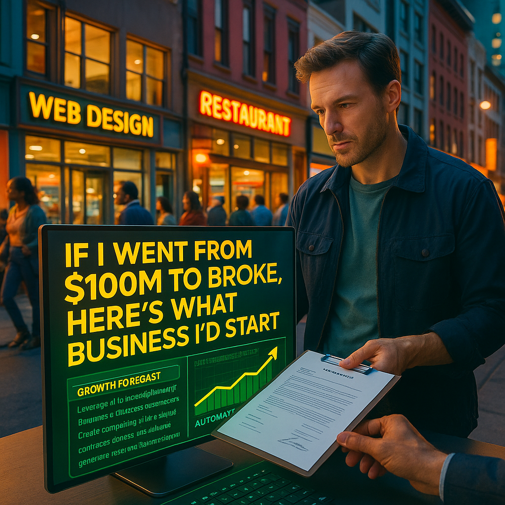 If I went from $100M to broke, here's what business I'd start 2 If I went from $100M to broke, here’s what business I’d start