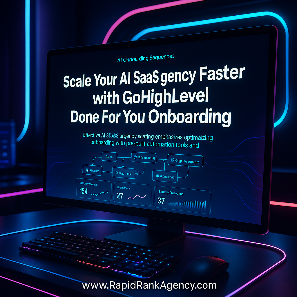 Scale Your AI SaaS Agency Faster with GoHighLevel Done For You Onboarding 6 Scale Your AI SaaS Agency Faster with GoHighLevel Done For You Onboarding