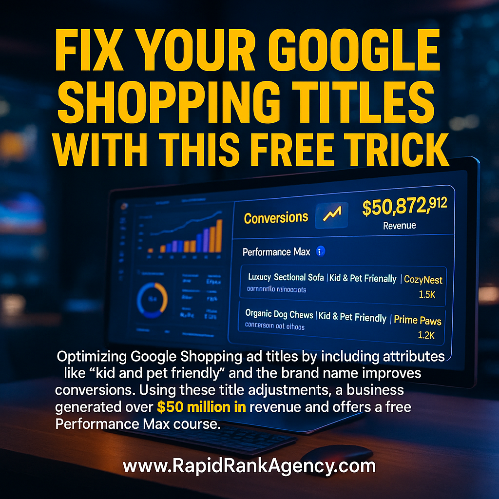 Fix Your Google Shopping Titles With This Free Trick