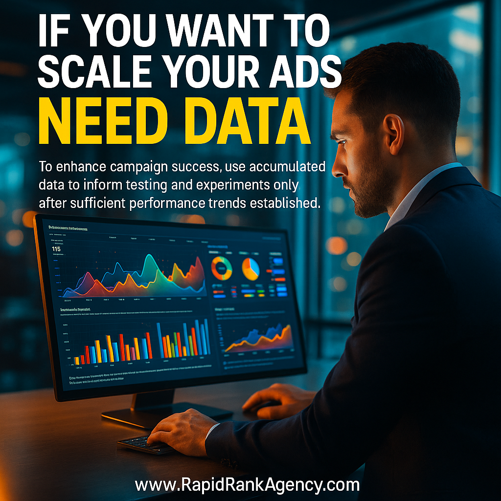If you want to scale your ads NEED DATA 1 If you want to scale your ads NEED DATA