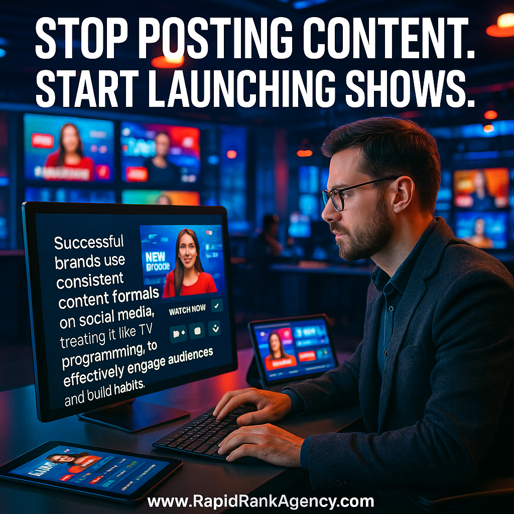 Stop Posting Content. Start Launching Shows. 1 Stop Posting Content. Start Launching Shows.