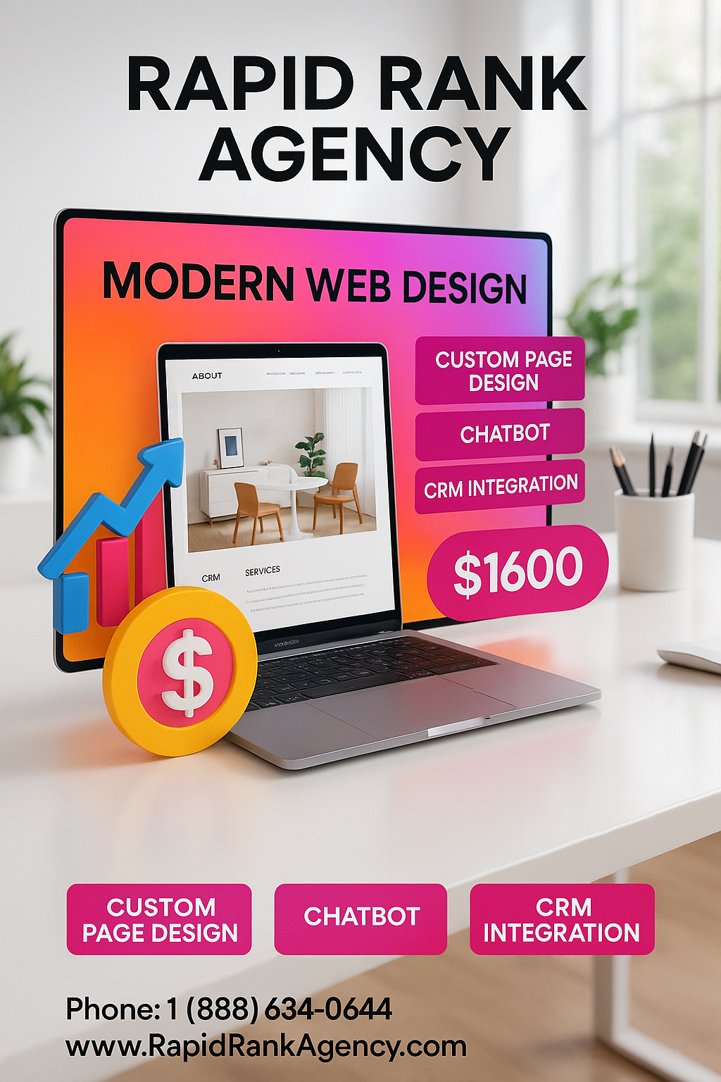 Upgrade to a Business Website $1600